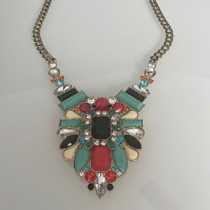 Vintage Joan Rivers Collection art deco statement necklace